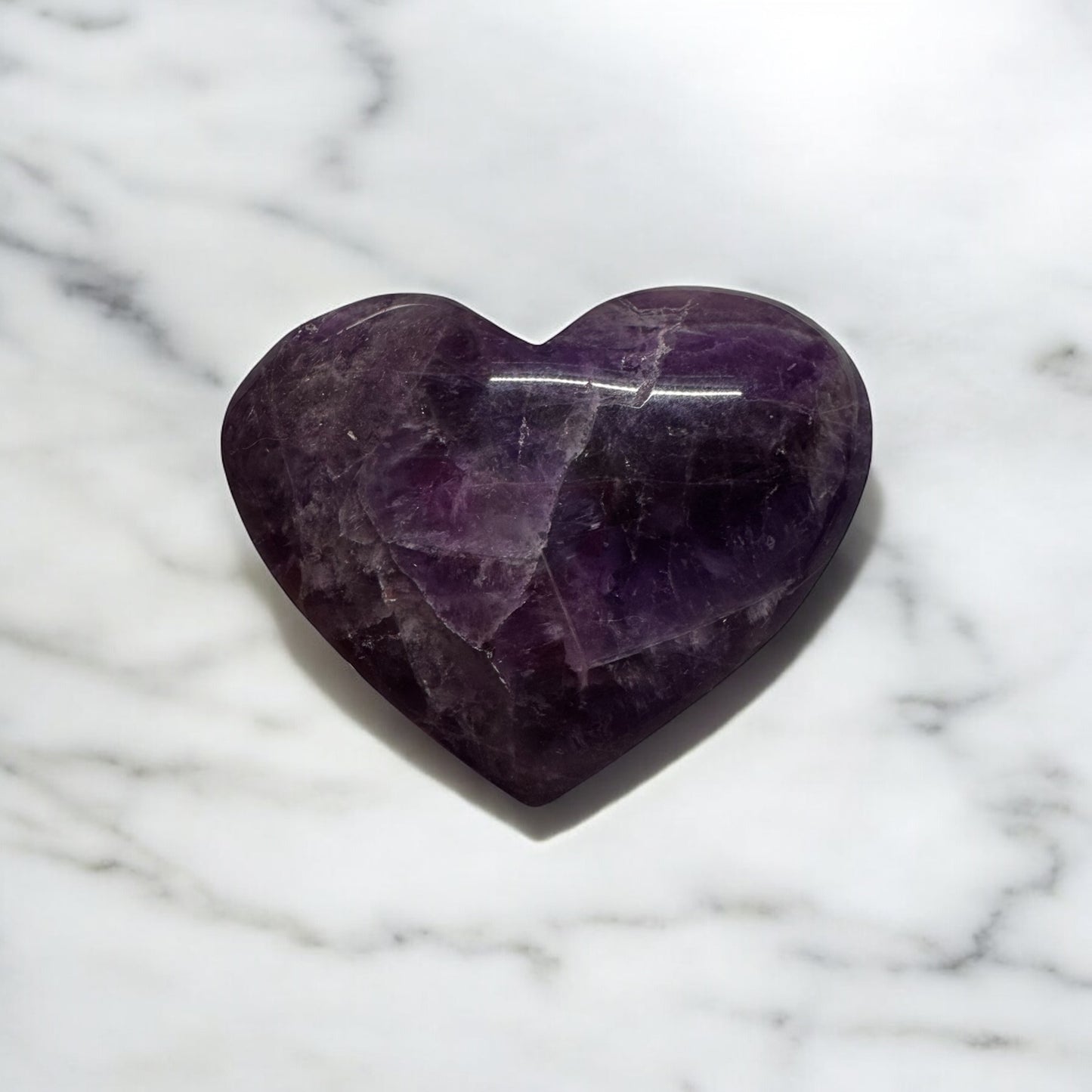 Amethyst Heart 6cm Wide | Crystal | The Ethereal Crystal Witch