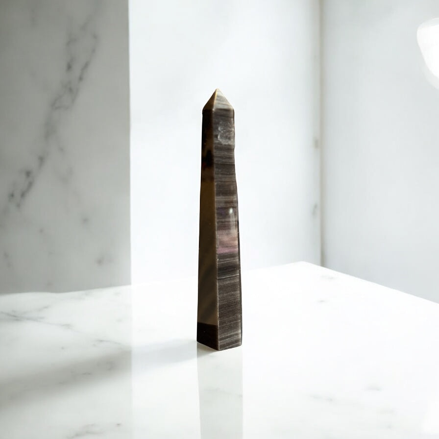 Gold Sheen Obsidian 15cm high | Crystal | The Ethereal Crystal Witch