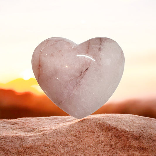 Hematoid Quartz Heart | Crystal | The Ethereal Crystal Witch