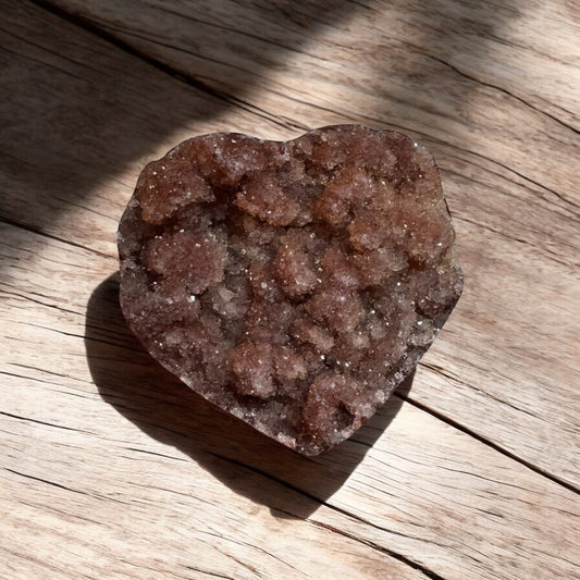 Agate Druzy Heart 4cm | Crystal | The Ethereal Crystal Witch