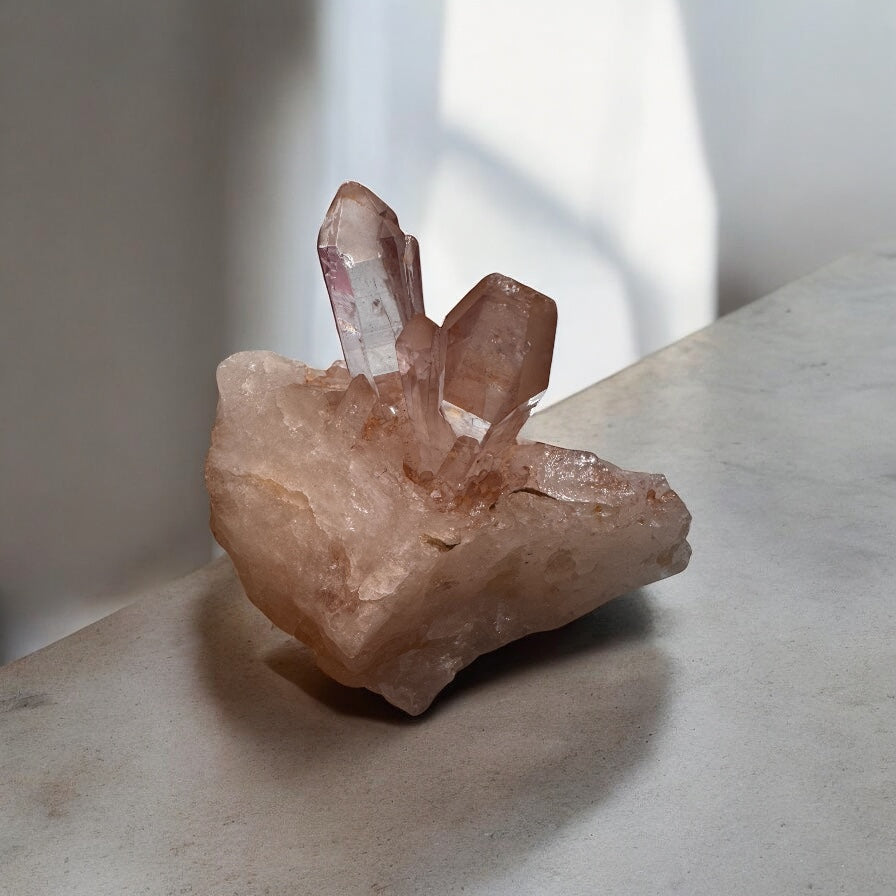 Tangerine Quartz Cluster 9cm Wide | Crystal | The Ethereal Crystal Witch
