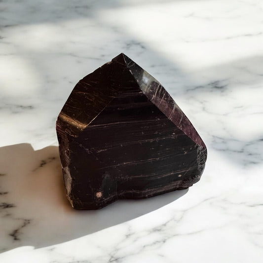 Black Tourmaline Top Polished chunk 8cm Wide | Crystal | The Ethereal Crystal Witch