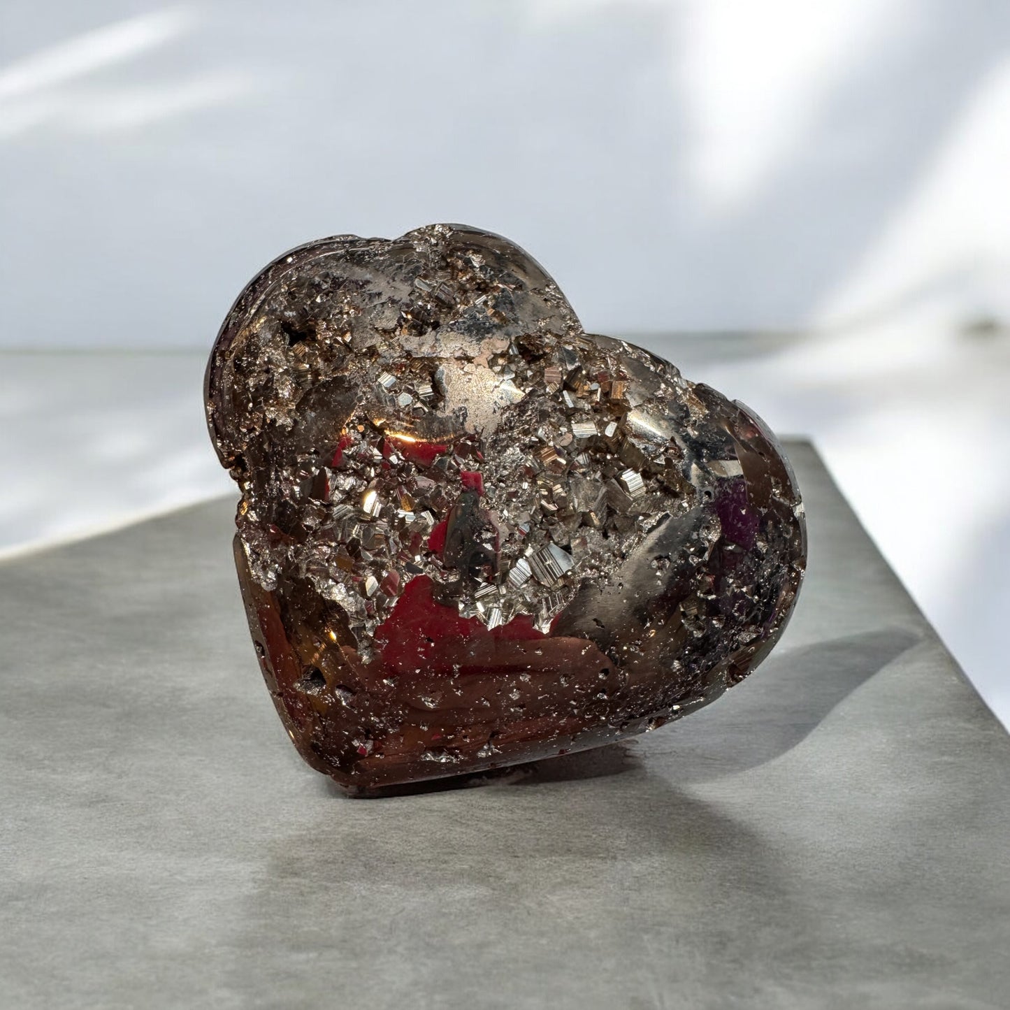 Pyrite Heart 8cm Wide | Crystal | The Ethereal Crystal Witch