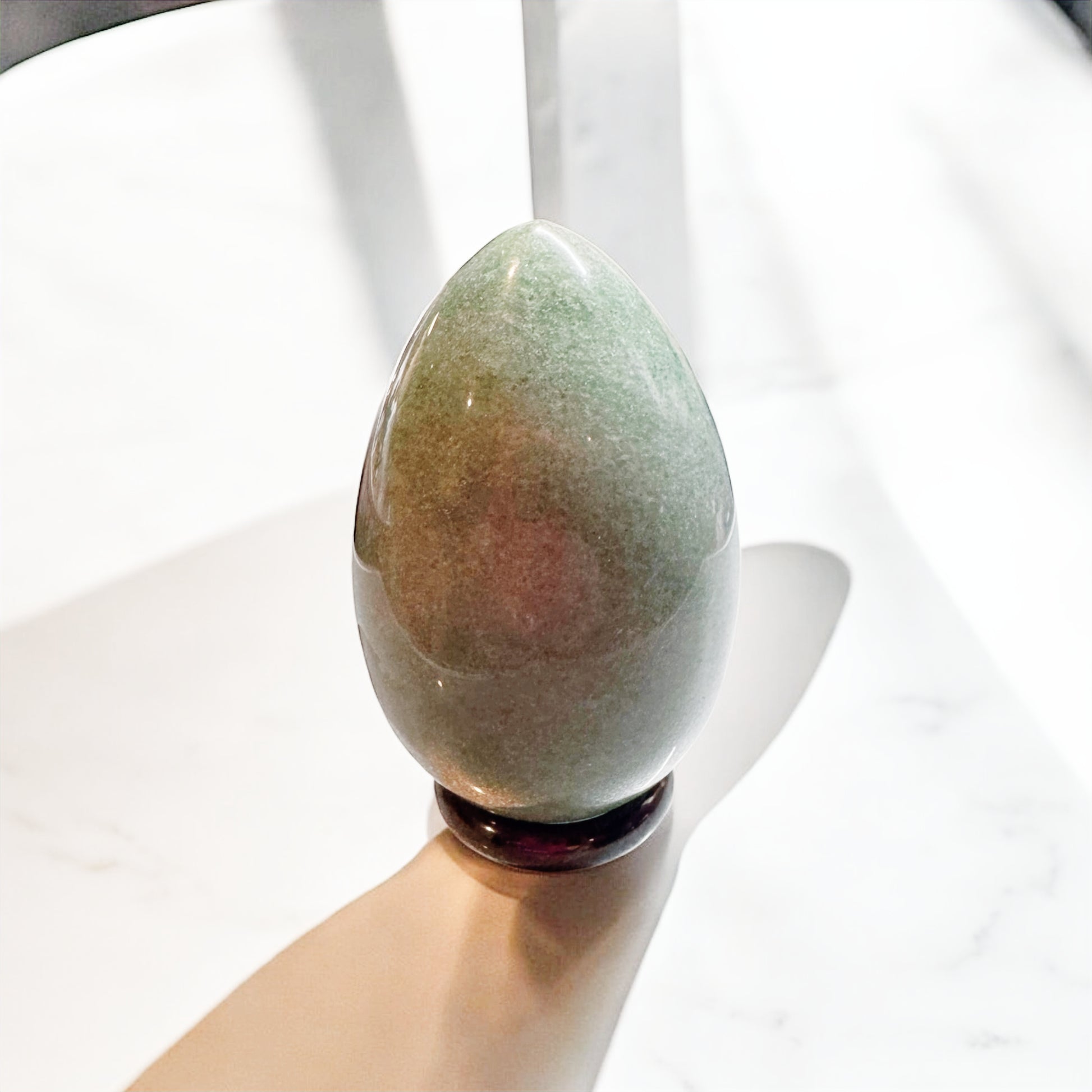 Green Aventurine Egg 7cm High | Crystal | The Ethereal Crystal Witch