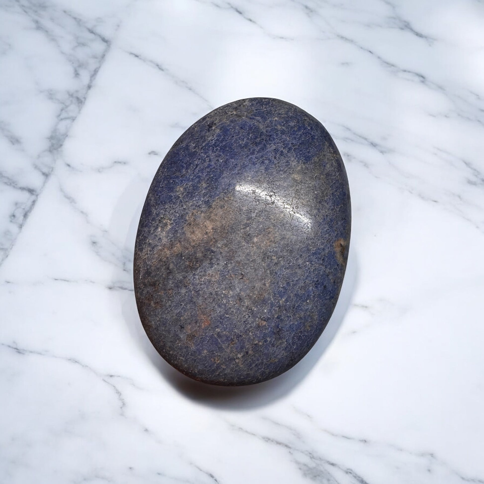 Dumortierite Palm Stone 7cm Long | Crystal | The Ethereal Crystal Witch