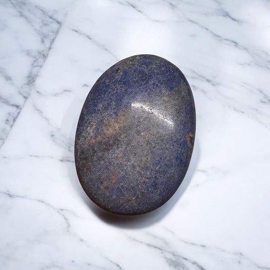 Dumortierite Palm Stone 7cm Long | Crystal | The Ethereal Crystal Witch