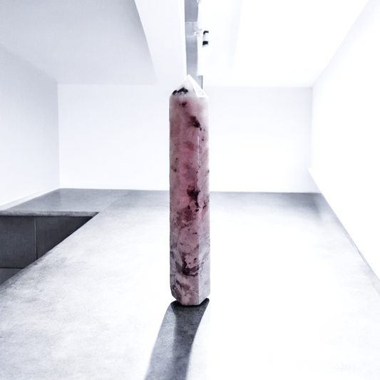 Rainbow Moonstone Tower 14cm High | Crystal | The Ethereal Crystal Witch