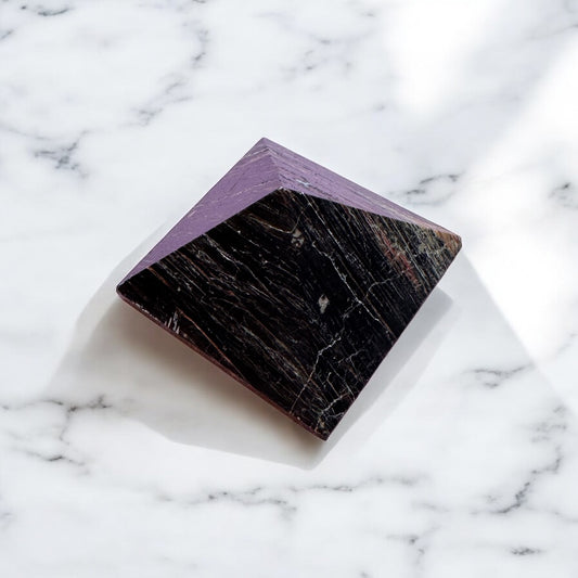 Black Tourmaline Pyramid 6cm base | Crystal | The Ethereal Crystal Witch