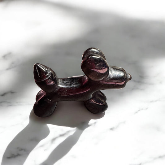 Gold Sheen Obsidian Dog 8cm Long | Crystal | The Ethereal Crystal Witch