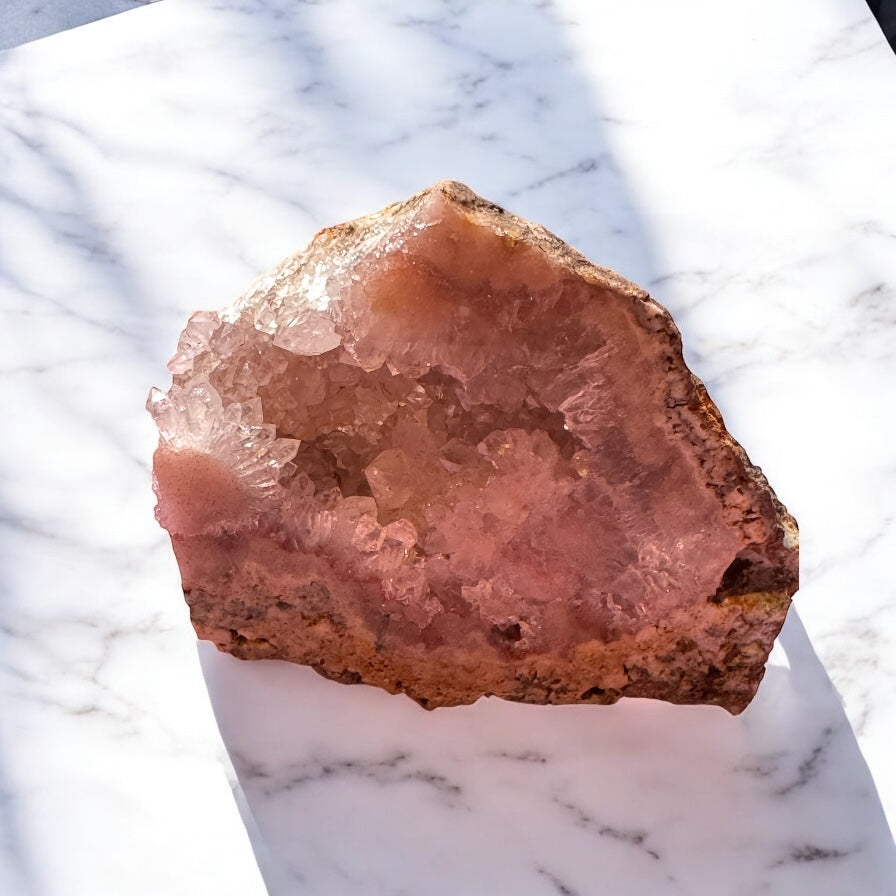 Pink Amethyst Slice 9x8cm | Crystal | The Ethereal Crystal Witch