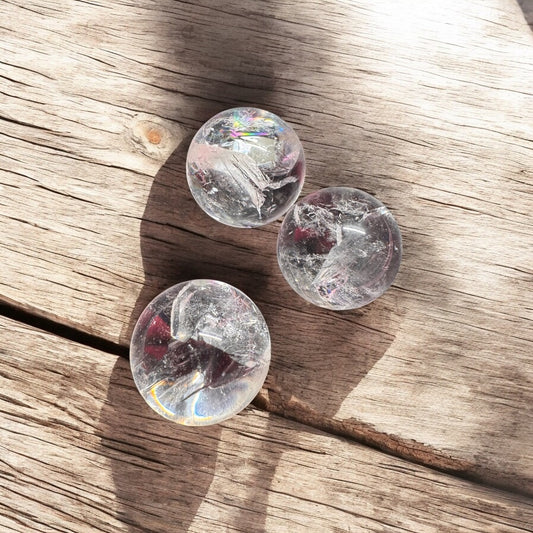 Clear Quartz Mini Spheres 2.5cm | Crystal | The Ethereal Crystal Witch
