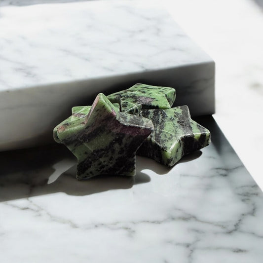 Ruby Zoisite Star 8cm | Crystal | The Ethereal Crystal Witch