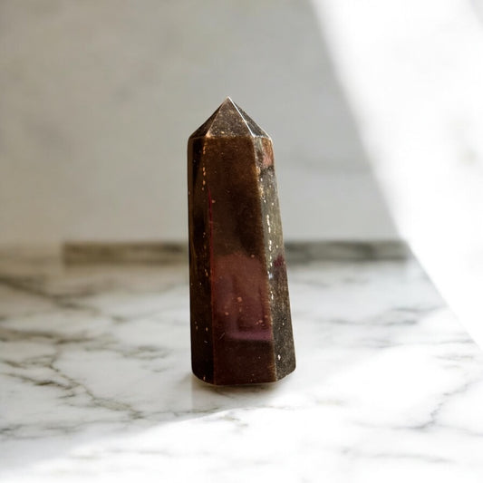 Gold Sheen Obsidian Tower 9cm high | Crystal | The Ethereal Crystal Witch